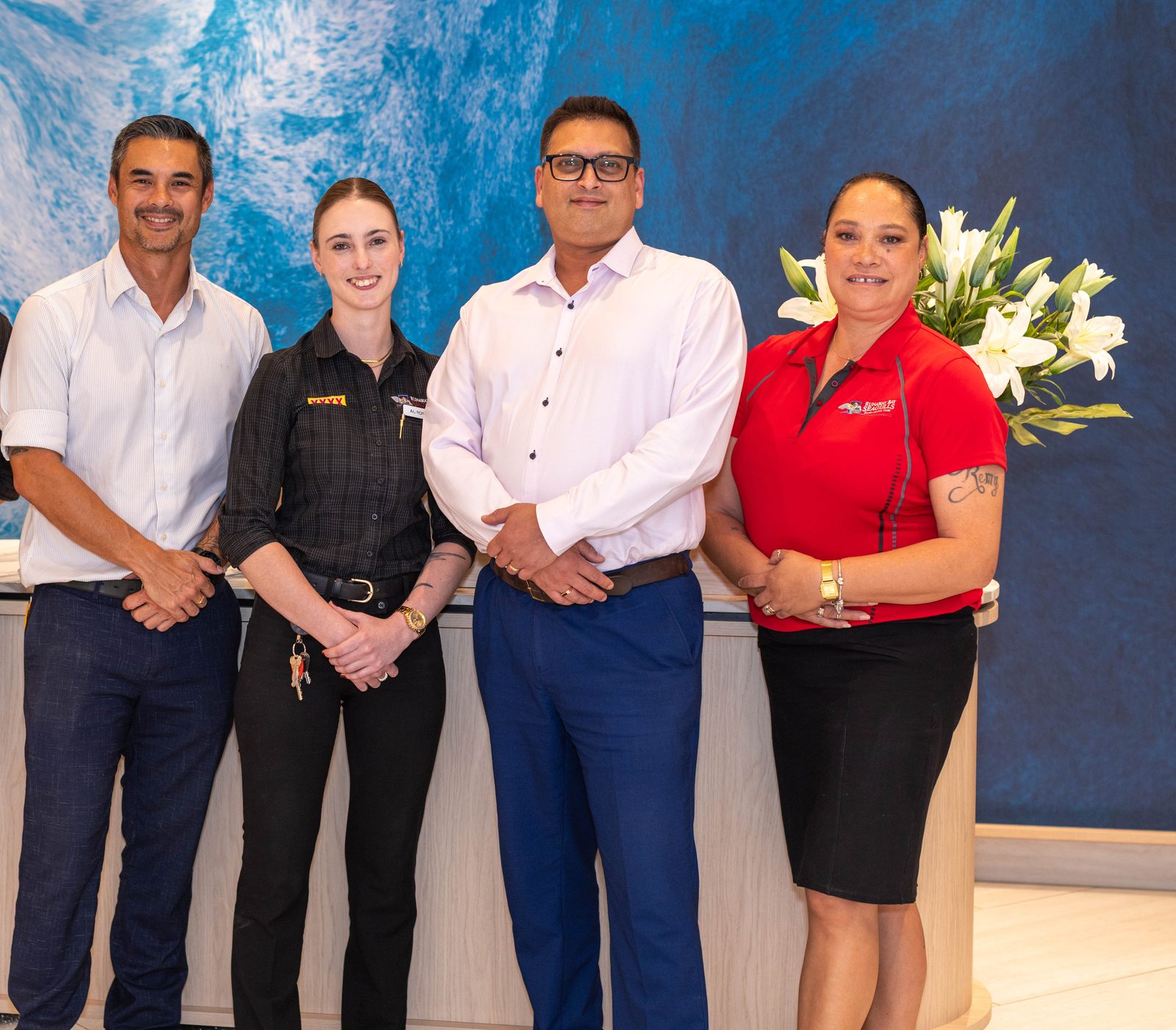 Our reception team ready to welcome you