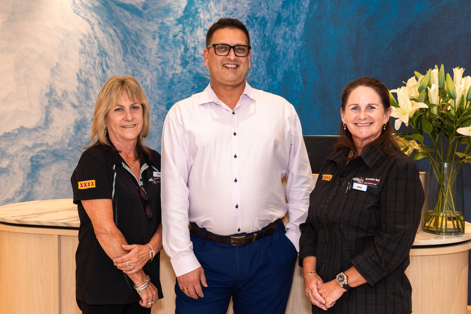 Friendly faces at the front desk